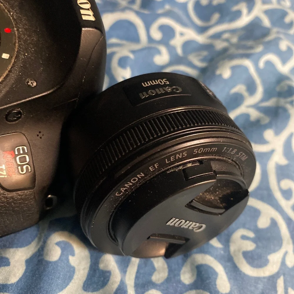 Canon T7i, Canon 50mm lens, Godax V1c flash